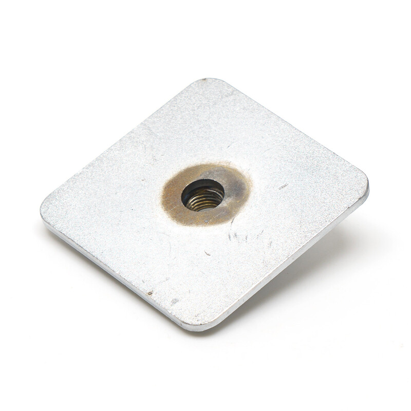 Plaque à Souder + Ecrou pour Fixation d'Oeillets à Harnais