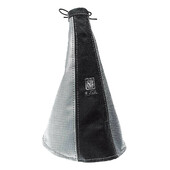 Soufflet de Frein à Main Nardi, Cuir Noir & Gris