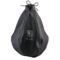 Soufflet de Levier de Vitesses Nardi, Cuir Noir