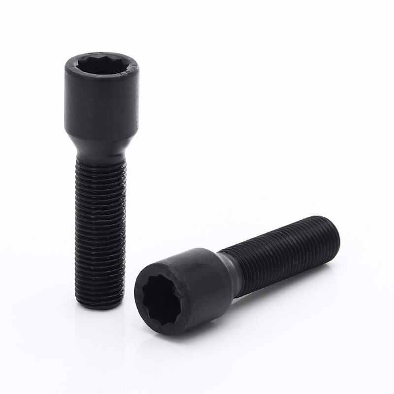 Vis de Roue Longues Noires à Empreinte Interne M14x1.5 (Pack de 10) 
