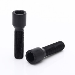 Vis de Roue Longues Noires à Empreinte Interne M12x1.5 (Pack de 10)