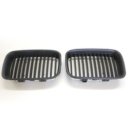 Grilles de Calandre Noires pour BMW E36 Phase 1 (Haricots)