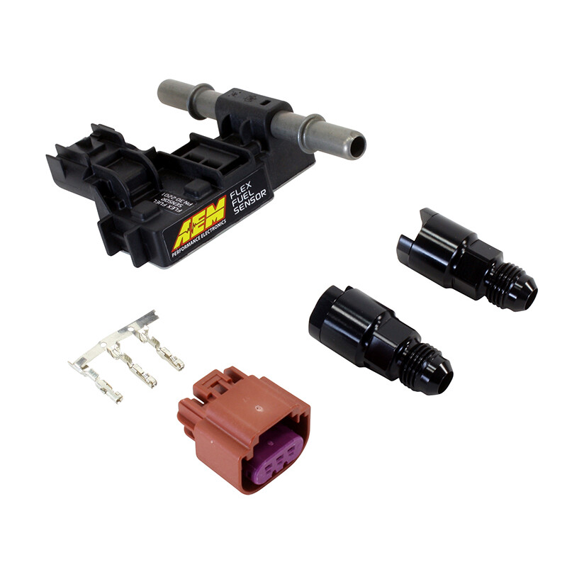 Capteur Flex Fuel AEM - Raccords Dash 6 (Analyseur Ethanol E85)