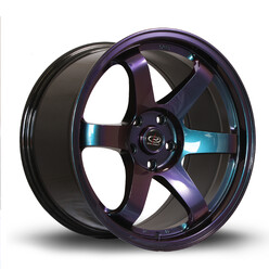 Jante Rota Grid 18x9.5" 5x100 ET38, Chrome / Titane