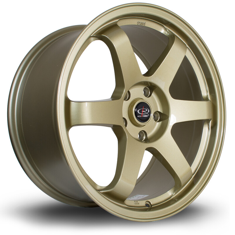 Jante Rota Grid 18x9" 5x114.3 ET44, Or / Doré