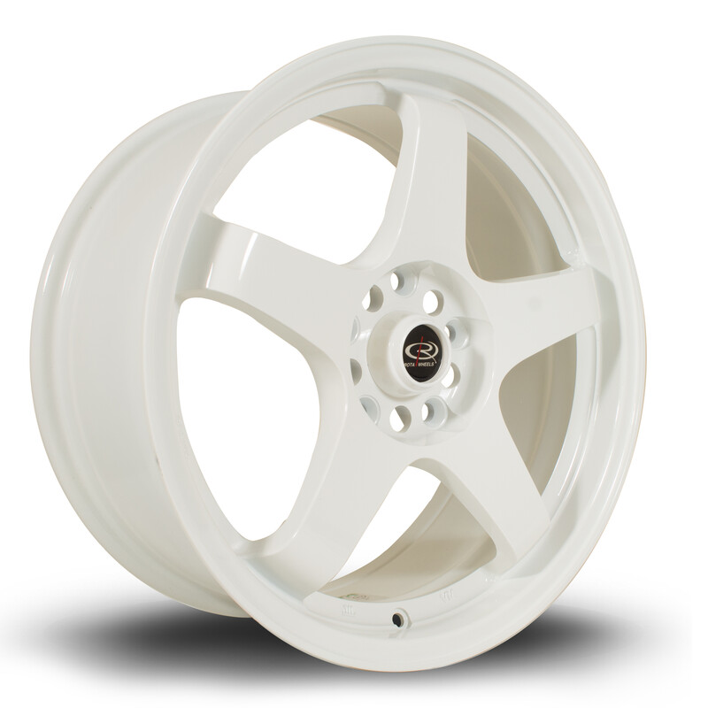 Jante Rota GTR 17x7.5" 5x114.3 ET45, Blanc