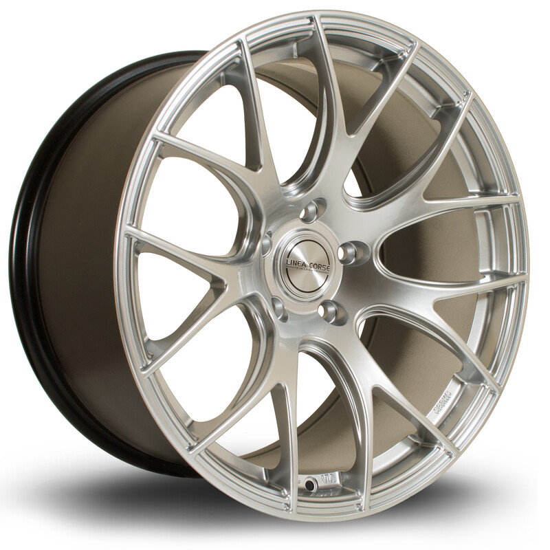 Jante Rota LC818 19x10" 5x100 ET38, Gris Argenté / Poli