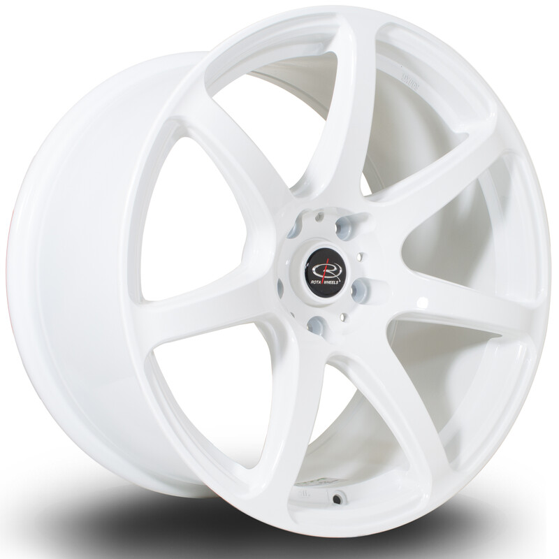 Jante Rota Pro R 18x9.5" 5x100 ET38, Blanc