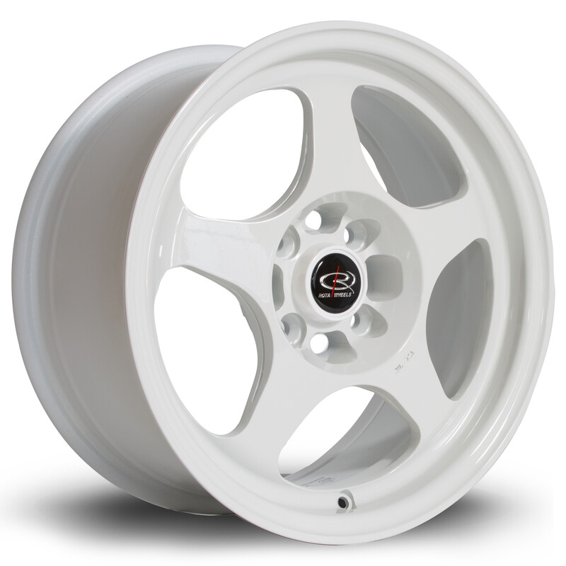 Jante Rota Slipstream 15x7" 4x100 ET28, Blanc