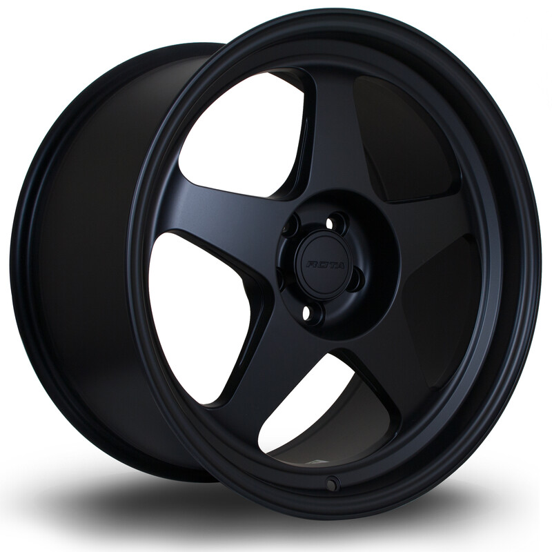 Jante Rota Slipstream 18x9.5" 5x100 ET38, Noir Mat / Satiné
