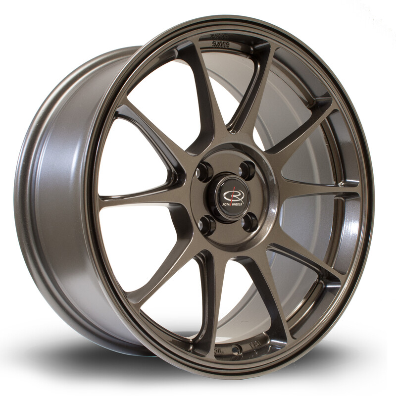 Jante Rota Titan 17x7.5" 4x100 ET35, Gunmetal