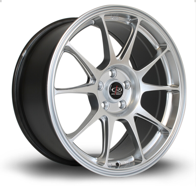 Jante Rota Titan 17x8" 5x114.3 ET42, Gris Argenté / Poli