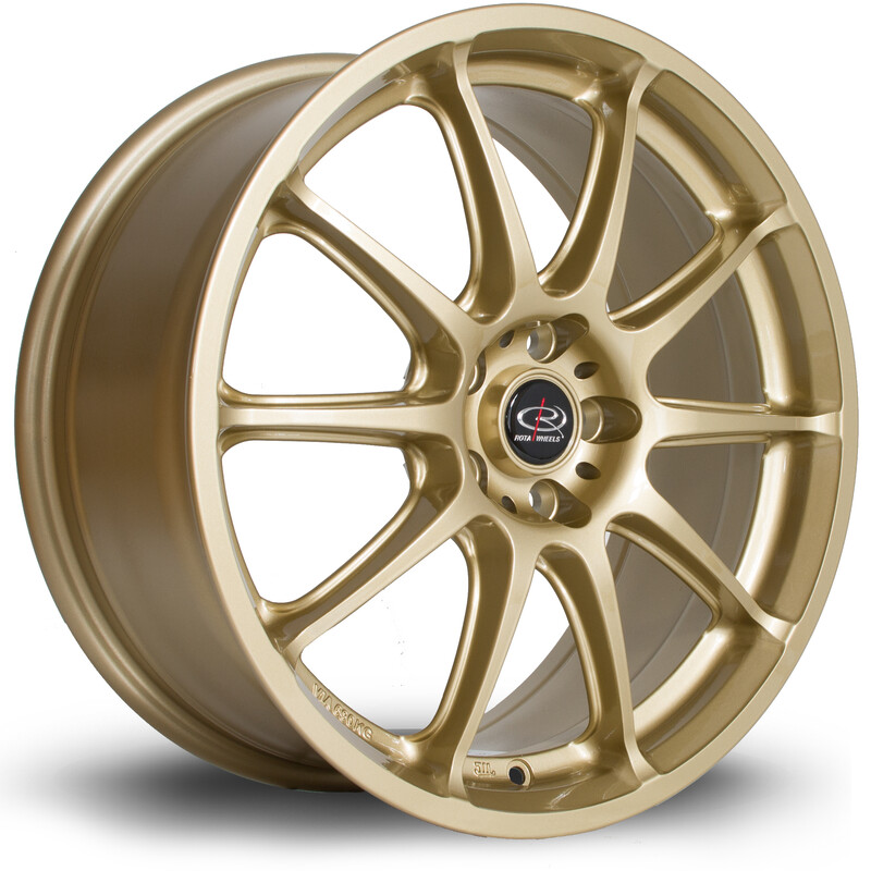 Jante Rota GRA 17x7.5" 5x100 ET48, Or / Doré