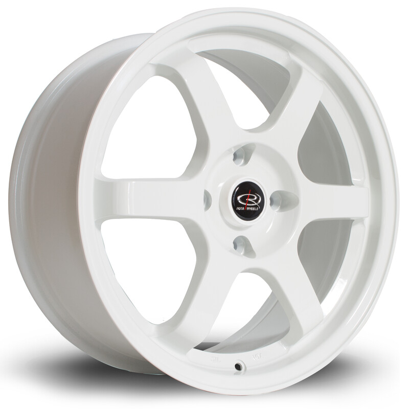 Jante Rota Grid 17x7.5" 4x108 ET45, Blanc