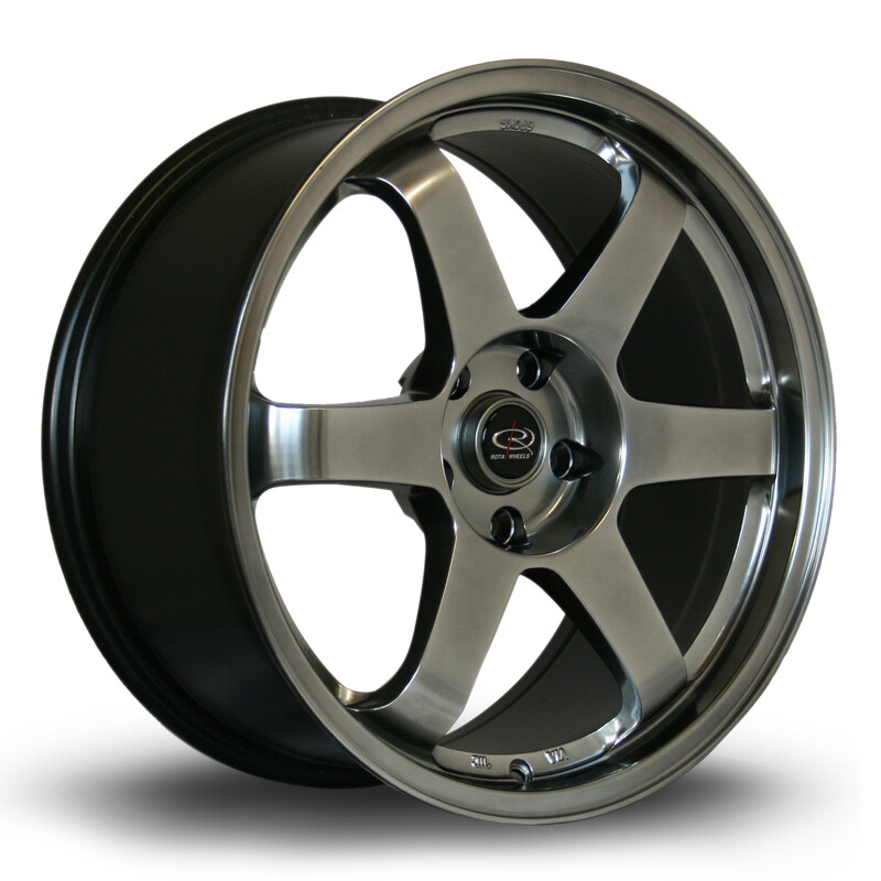 Jante Rota Grid 18x8.5" 5x114.3 ET44, Hyper Black