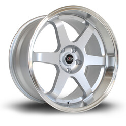 Jante Rota Grid 19x10.5" 5x114.3 ET20, Gris Argenté, Rebord Chromé