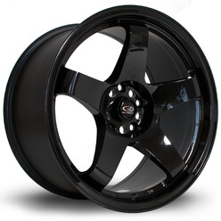 Jante Rota GTR 18x9.5" 5x114.3 ET30, Noir / Brillant