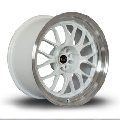 Jante Rota MXR 18x10" 5x114.3 ET12, Blanc, Rebord Chromé