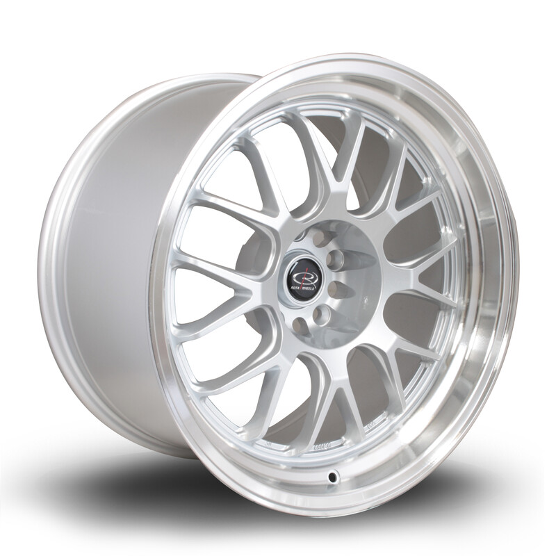 Jante Rota MXR 18x10" 5x114.3 ET12, Gris Argenté / Poli