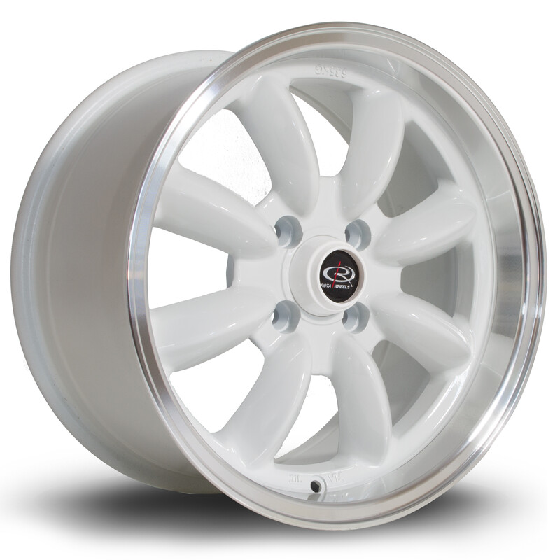 Jante Rota RB 15x8" 4x100 ET30, Blanc