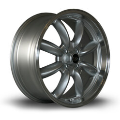 Jante Rota RB 17x7.5" 4x100 ET45, Gris Argenté / Poli