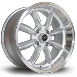 Jante Rota RB-R 17x8.5" 4x114.3 ET4, Gris Argenté / Poli