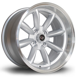Jante Rota RB-X 17x9" 4x114.3 ET-13, Gris Argenté / Poli
