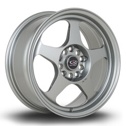 Jante Rota Slipstream 16x7" 4x100 ET40, Gris Argenté / Poli