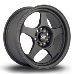 Jante Rota Slipstream 16x7" 4x100 ET40, Noir Mat / Satiné