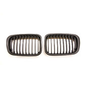 Grilles de Calandre Noires pour BMW E46 Phase 1 (Haricots)
