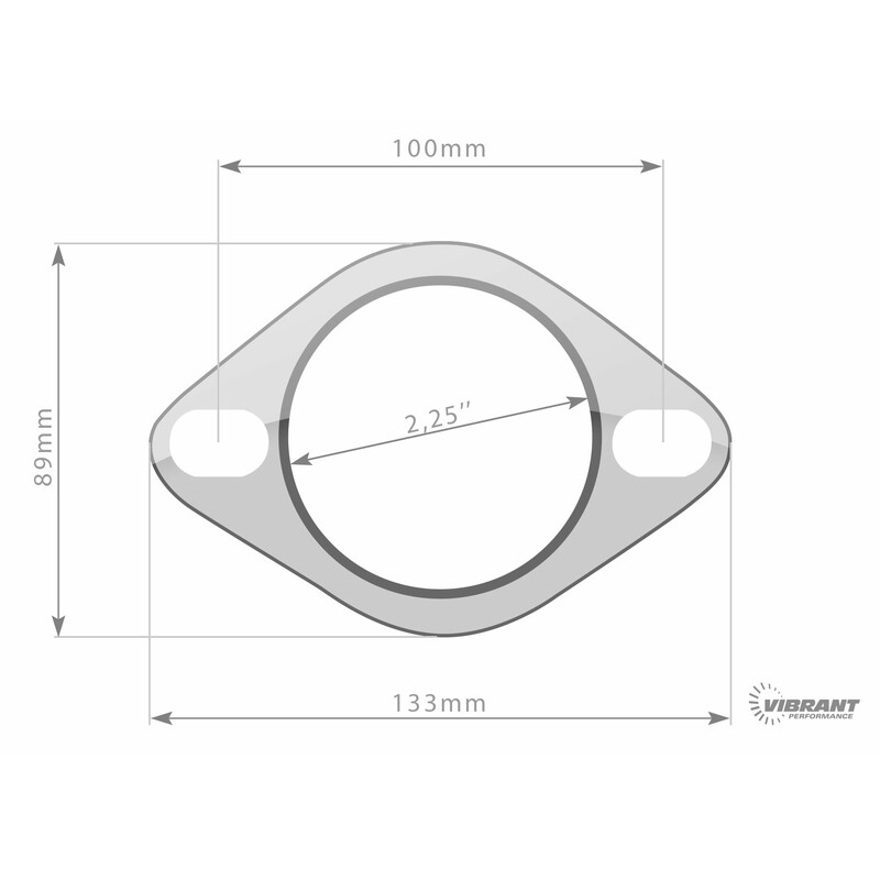 Joint d'Echappement Vibrant Performance 57 mm - 2.25" (2 Trous)