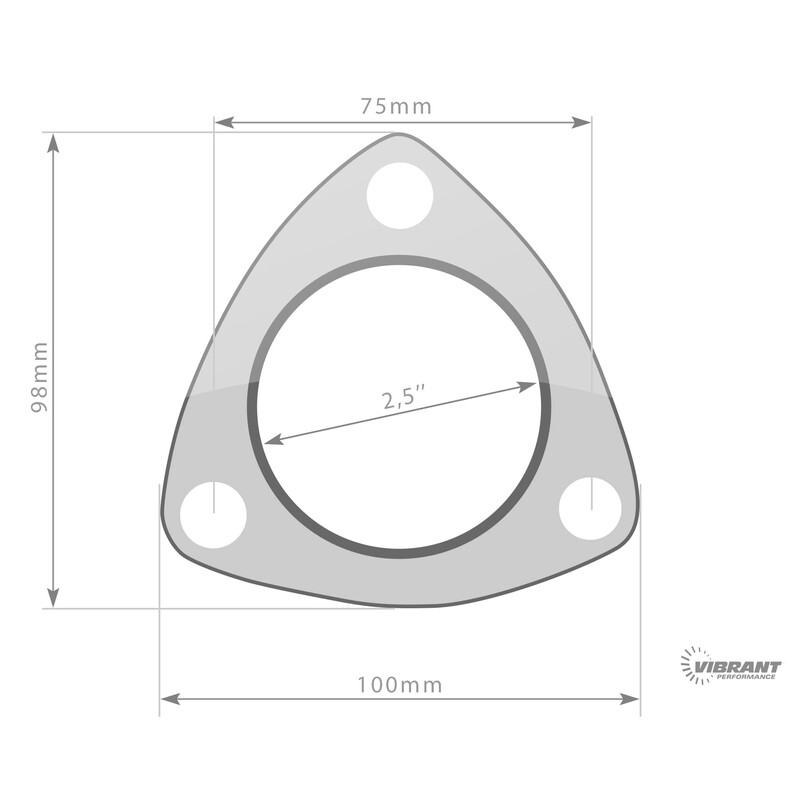Joint d'Echappement Vibrant Performance 64 mm - 2.5 (3 Trous) au Meilleur  Prix !