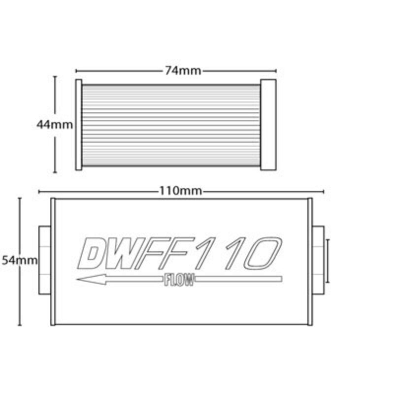 Filtre à Essence Universel Deatschwerks 100 Microns (Dash 10)