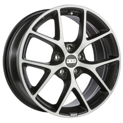 Jante BBS SR 17x8" 5x120 ET30, Noir / Poli (SR001)