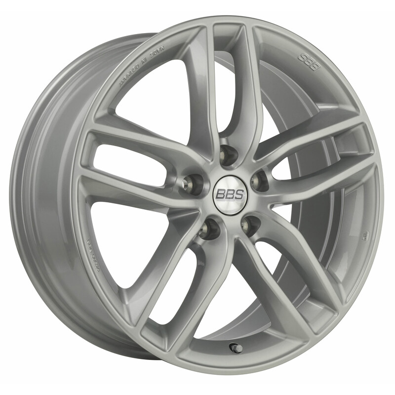 Jante BBS SX 19x8.5" 5x108 ET45, Gris Argenté Brillant (SX0504)