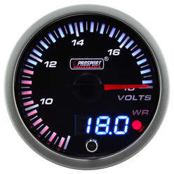 Mano-Voltmètre "Dual Display" ProSport JDM (60 mm)