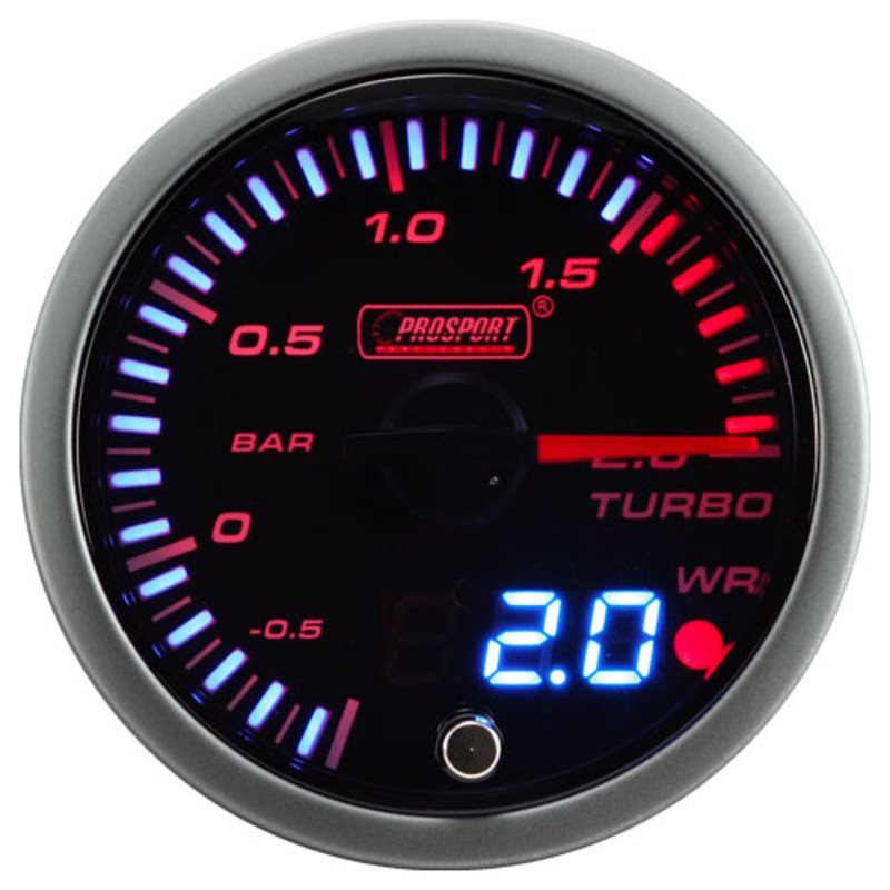 Pack 3 Manomètres "Dual Display" ProSport JDM - Turbo/Huile