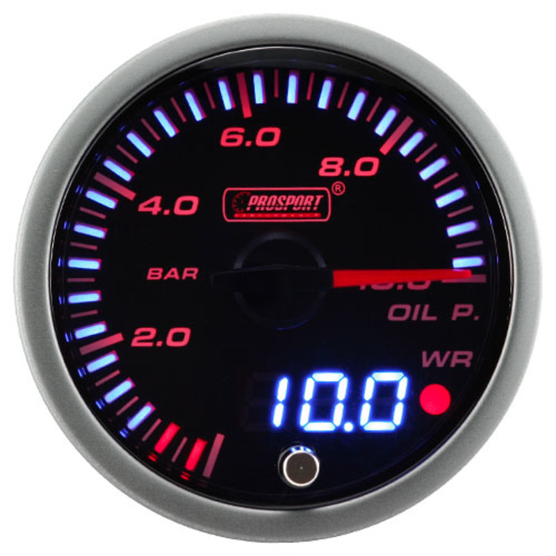 Pack 3 Manomètres "Dual Display" ProSport JDM - Turbo/Huile