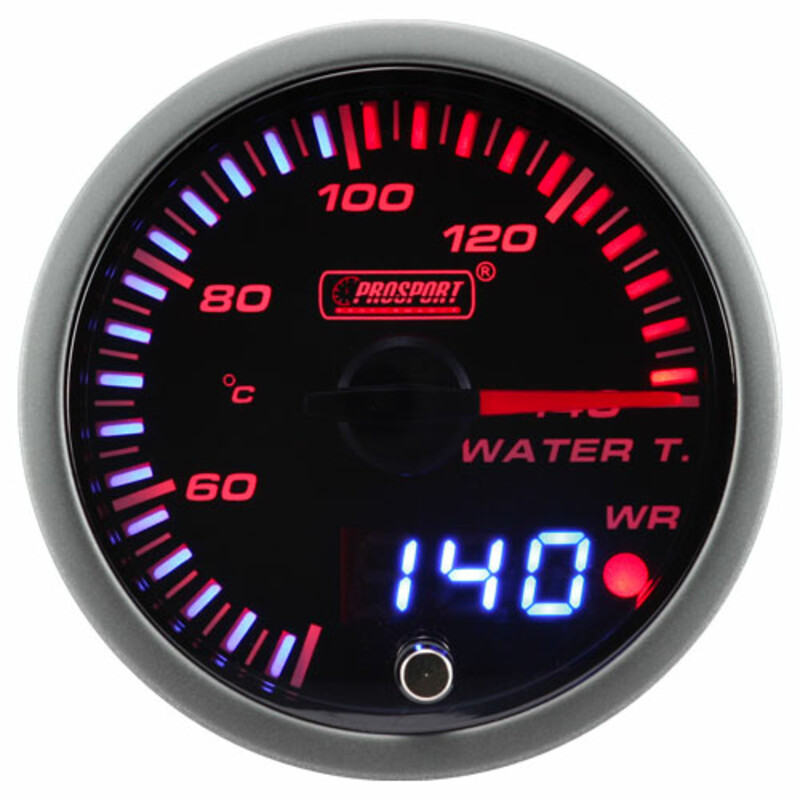 Manomètre de Température d'Eau "Dual Display" ProSport JDM (60 mm)