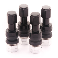 Valves en Aluminium - Noires (lot de 4)