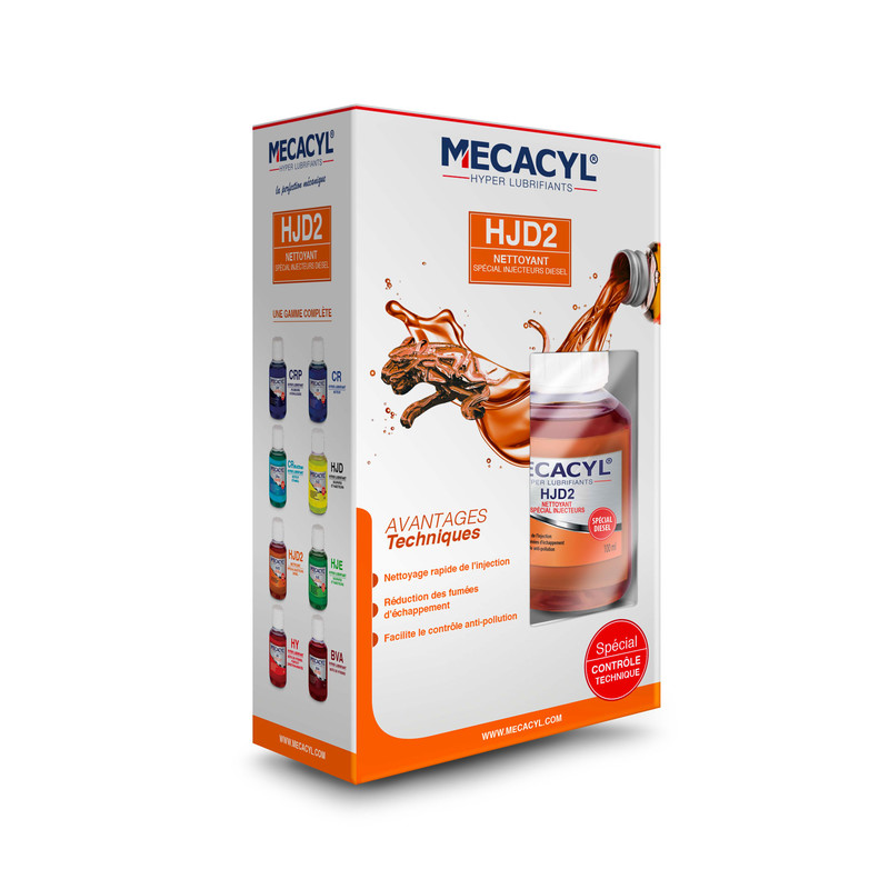 Mecacyl HJD2 - Flacon 200 ML - Hyper-Lubrifiant - Spécial Nettoyage des  injecteurs - Moteur Diesel