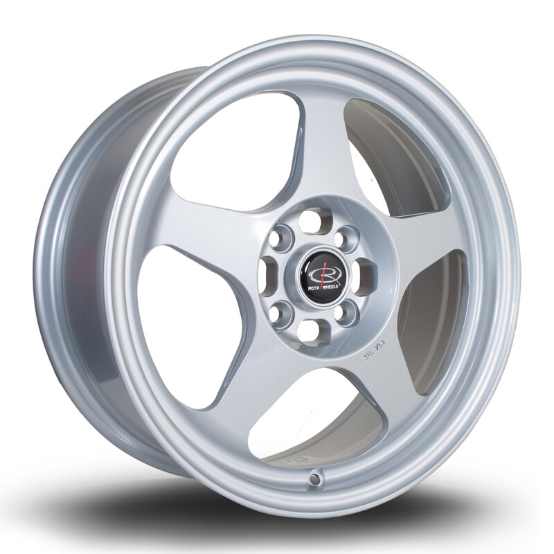 Jante Rota Slipstream 16x7" 4x100 ET40, Gris Argenté