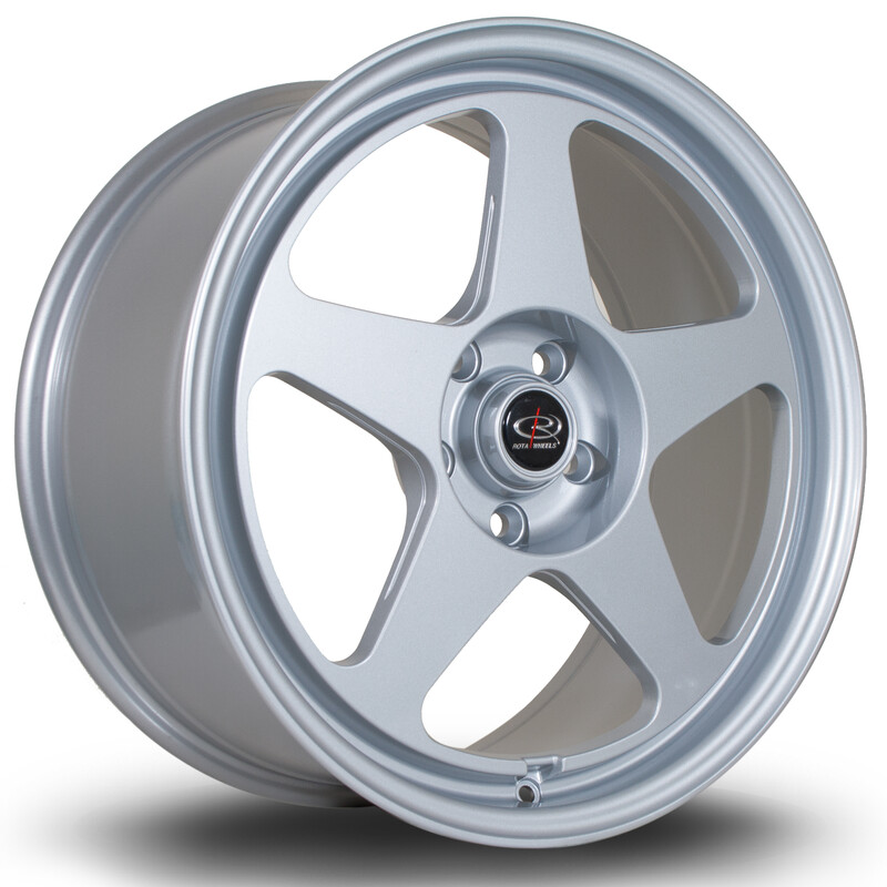 Jante Rota Slipstream 18x8.5" 5x112 ET45, Gris Argenté