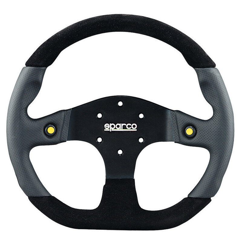 Volant Sparco L999 Plat, Cuir Noir, Branches Noires 015TMG22TUV