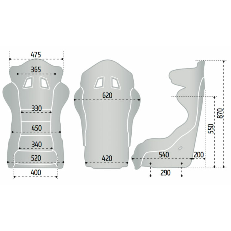 Siège Baquet Sparco ADV XT en Carbone (FIA)