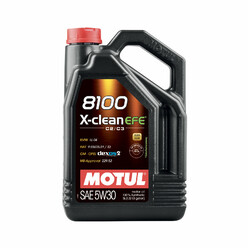 5L Huile Motul 5W30 8100 X-Clean EFE (Mercedes, BMW, Opel, Fiat)