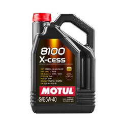 5L Huile Motul 5W40 8100 X-Cess (Mercedes, Porsche, VW, GM...)