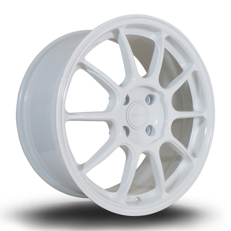 Jante Rota SS10 17x8" 4x108 ET42, Blanc