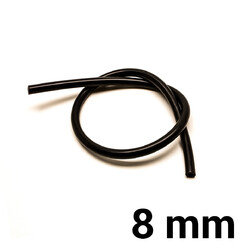 Durite Silicone Ø8 mm - Noire (au mètre)