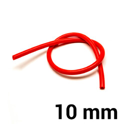 Durite Silicone Ø10 mm - Rouge (au mètre)